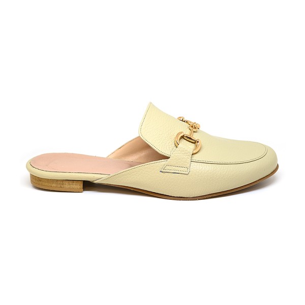 Bigshoes MX22132-13 Leather Mule Beige Bigshoes MX22132-13 Leather Mule Beige