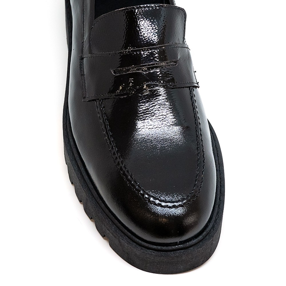 Bigshoes KL0806-01 Μοκασίνι Δερμάτινο Μαύρο