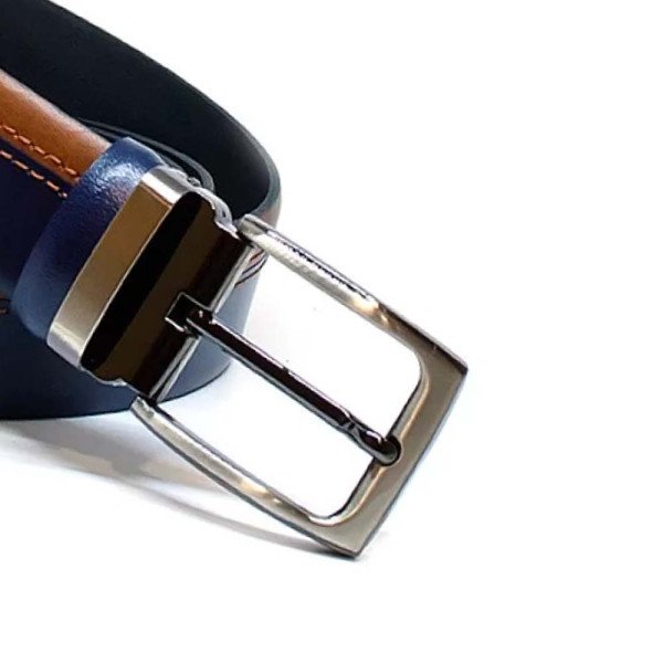 Bigshoes 60/360 Δερμάτινη Ζώνη Μπλε/Ταμπά Bigshoes 60/360 Δερμάτινη Ζώνη Μπλε/Ταμπά