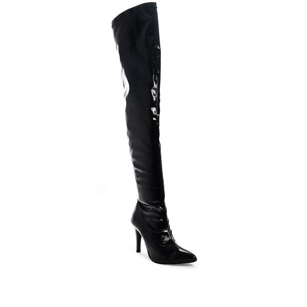 Bigshoes MX50268-01L High Heeled Boots Black 8.5cm Bigshoes MX50268-01L High Heeled Boots Black 8.5cm
