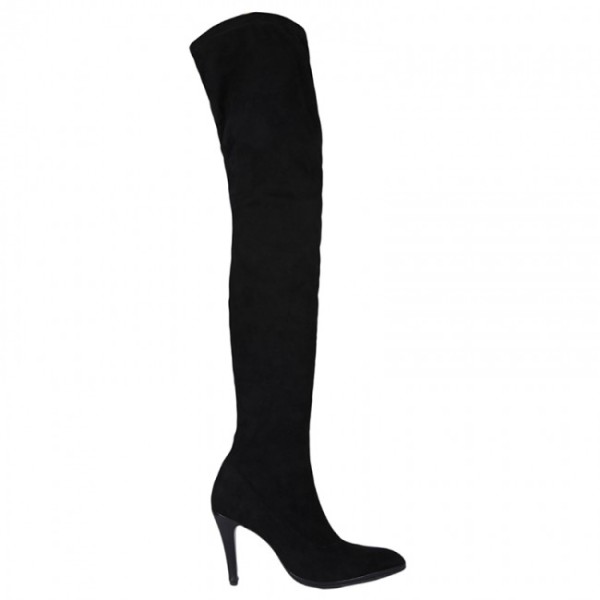 Bigshoes MX50268-01kst High Heeled Boots Black 8.5cm Bigshoes MX50268-01kst High Heeled Boots Black 8.5cm