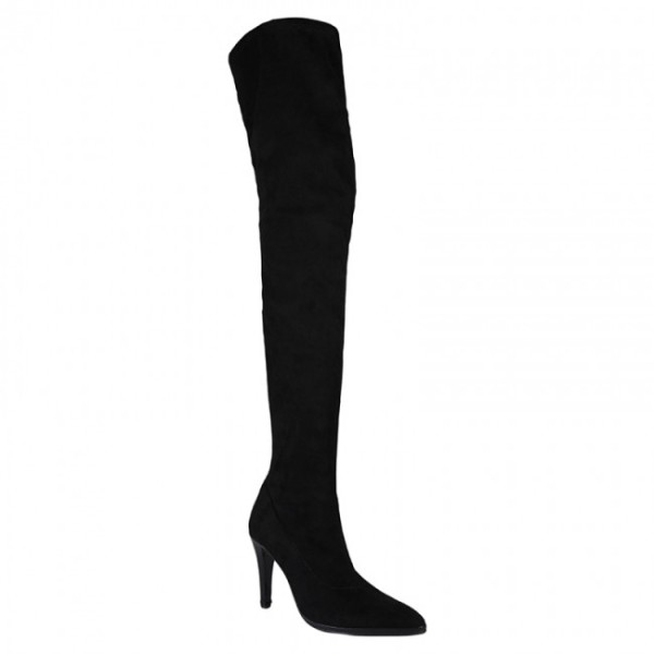 Bigshoes MX50268-01kst High Heeled Boots Black 8.5cm Bigshoes MX50268-01kst High Heeled Boots Black 8.5cm