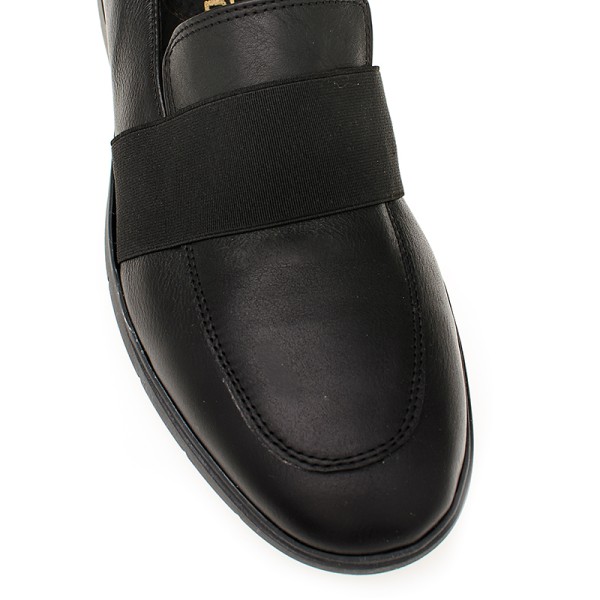 Bigshoes GA1135-01Δ Leather Moccasins Black Bigshoes GA1135-01Δ Leather Moccasins Black