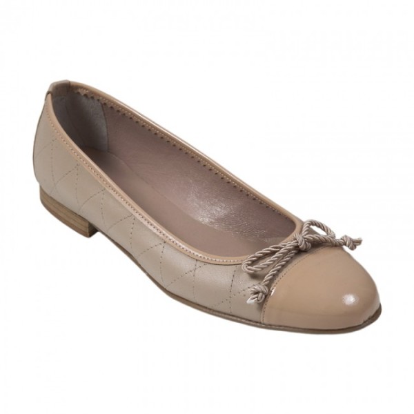 Bigshoes MX8045-13 Leather Ballerinas Beige Bigshoes MX8045-13 Leather Ballerinas Beige
