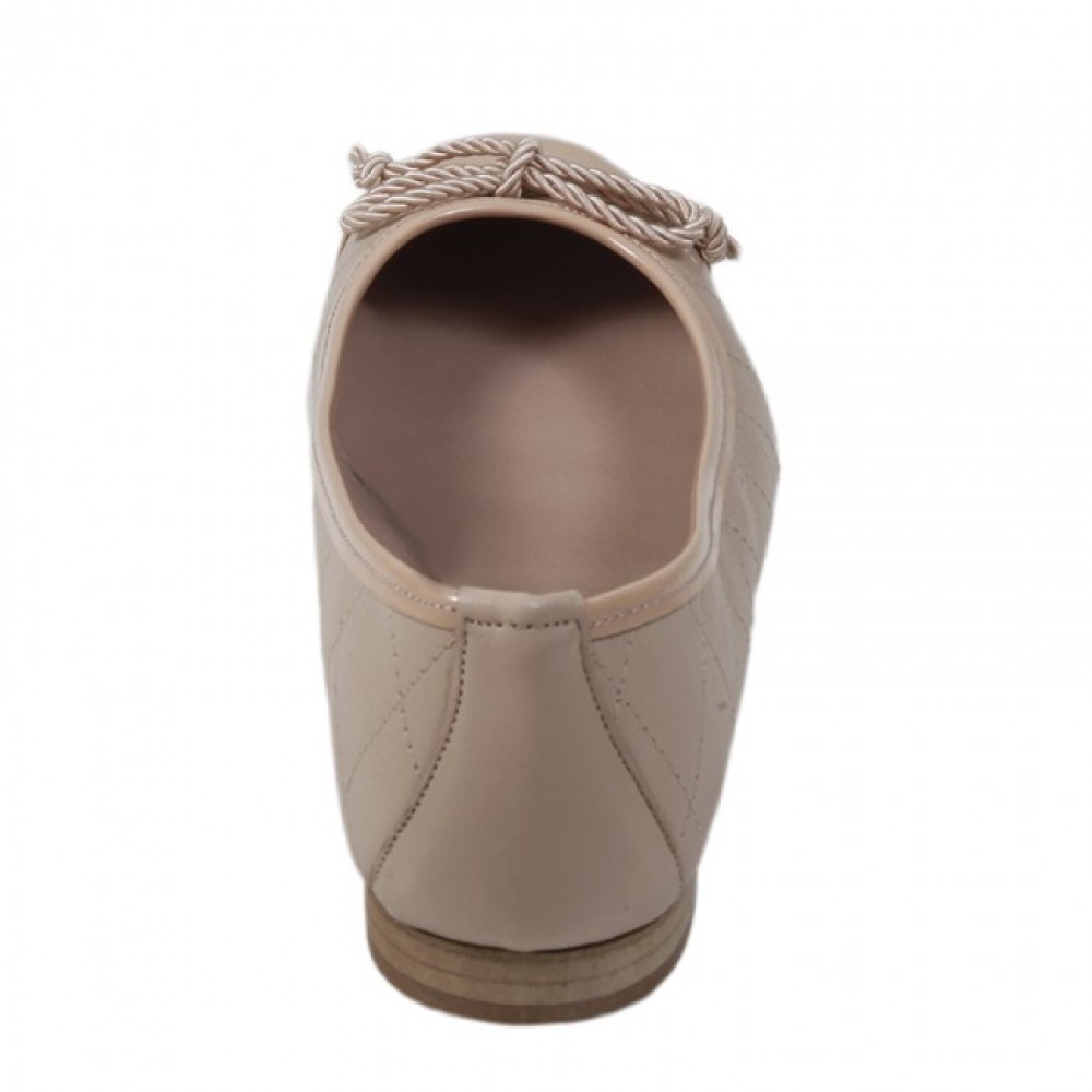 Bigshoes MX8045-13 Leather Ballerinas Beige