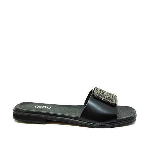 Bigshoes GA0215-01 Leather Sandal Black Bigshoes GA0215-01 Leather Sandal Black