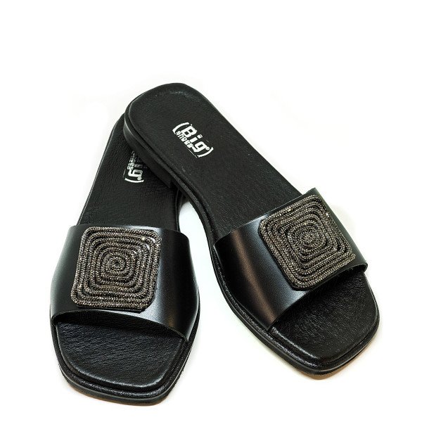 Bigshoes GA0215-01 Leather Sandal Black Bigshoes GA0215-01 Leather Sandal Black
