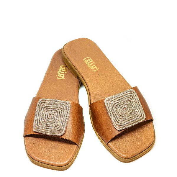 Bigshoes GA0215-09 Leather Sandal Tan Bigshoes GA0215-09 Leather Sandal Tan