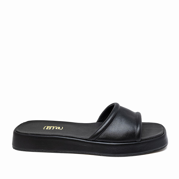 Bigshoes GA0304-01 Leather Mule Black Bigshoes GA0304-01 Leather Mule Black