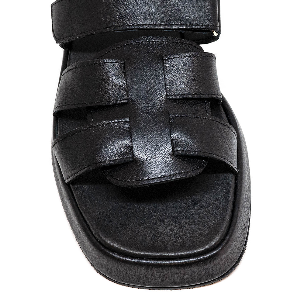 Bigshoes GA0305-01 Leather Mule Black Bigshoes GA0305-01 Leather Mule Black