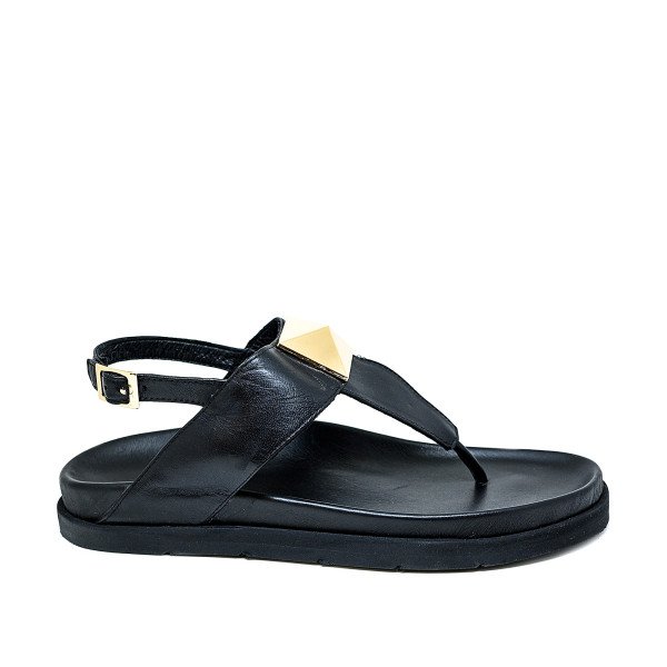 Bigshoes GA0308-01 Leather Sandal Black Bigshoes GA0308-01 Leather Sandal Black