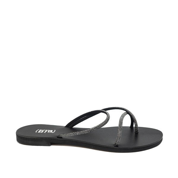 Bigshoes GA0106-01 Strass Sandal Black Bigshoes GA0106-01 Strass Sandal Black