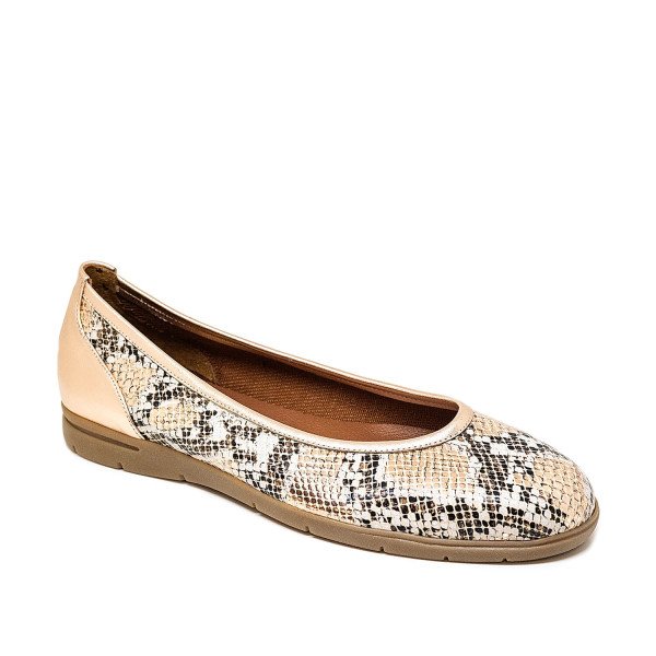 Bigshoes GA1130-Snake Leather Ballerina Snake Bigshoes GA1130-Snake Leather Ballerina Snake