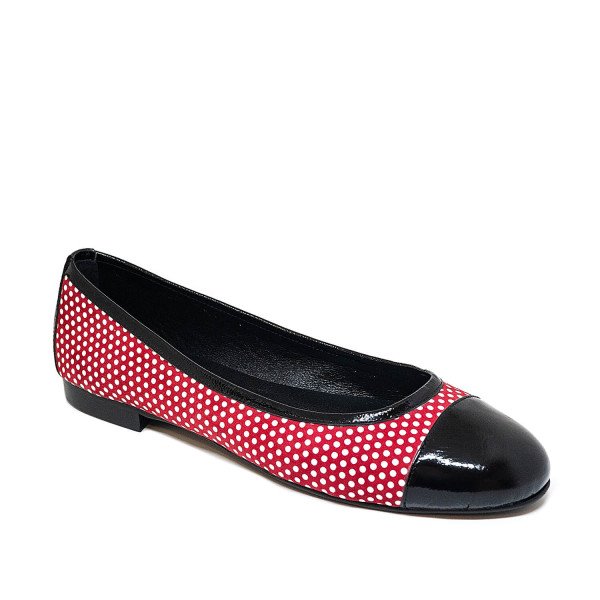 Bigshoes GA1136-14 Leather Ballerina Red Bigshoes GA1136-14 Leather Ballerina Red