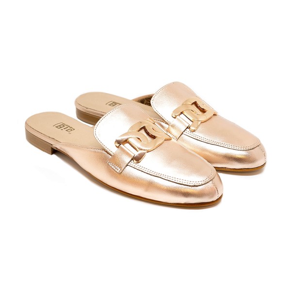 Bigshoes GA1148-06 Leather Mule Bronze Bigshoes GA1148-06 Leather Mule Bronze