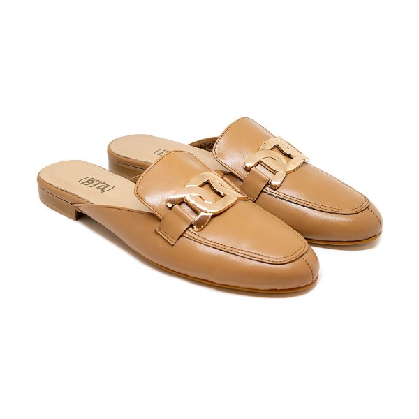 Bigshoes GA1148-09 Leather Mule Tan Bigshoes GA1148-09 Leather Mule Tan