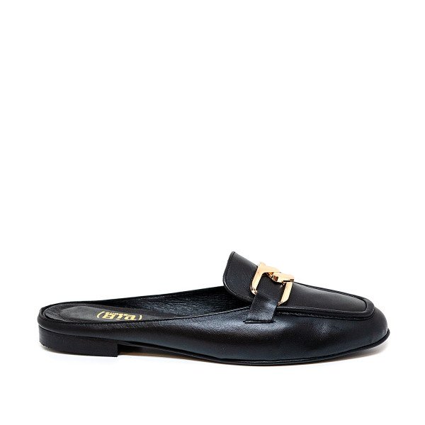 Bigshoes GA1150-01 Leather Mule Black Bigshoes GA1150-01 Leather Mule Black