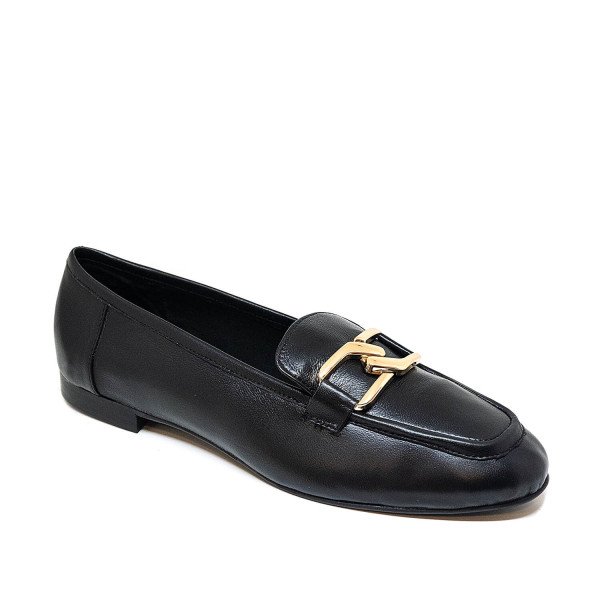 BigShoes GA1152-01 Leather Moccasin Black BigShoes GA1152-01 Leather Moccasin Black