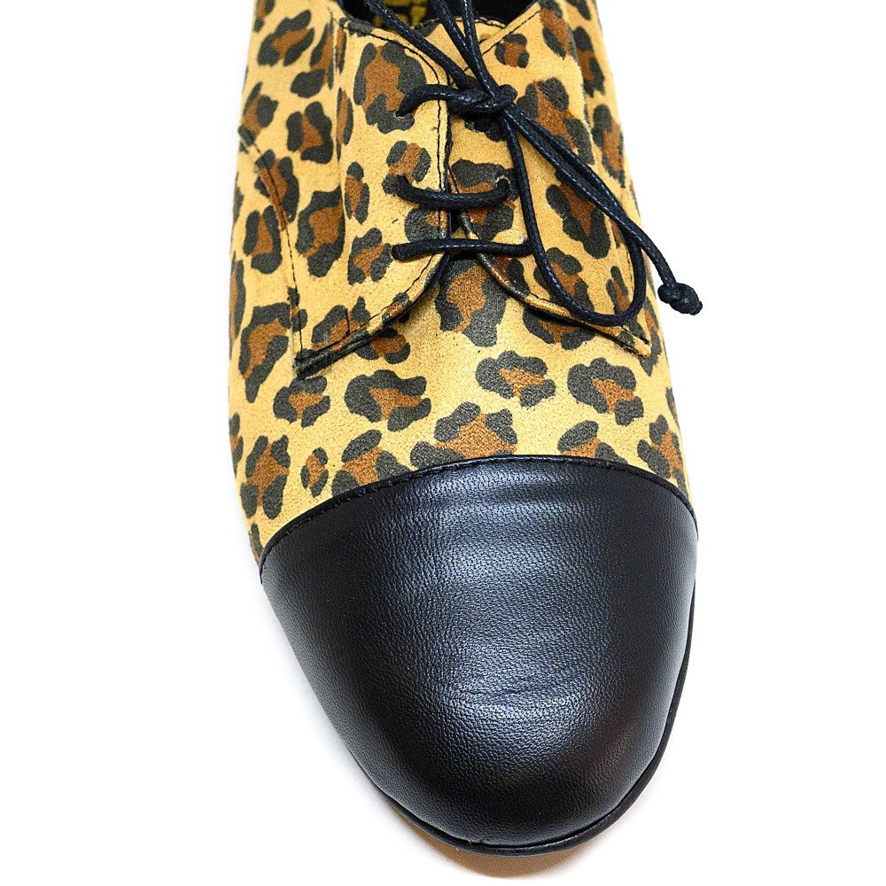 Bigshoes GA1156-20 Leather Oxford Animal Print Bigshoes GA1156-20 Leather Oxford Animal Print