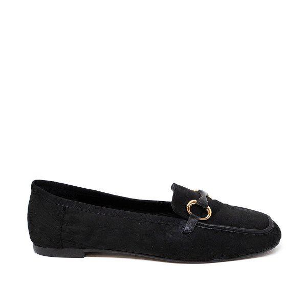 Bigshoes GA1157-01 Leather Moccasin Black Bigshoes GA1157-01 Leather Moccasin Black