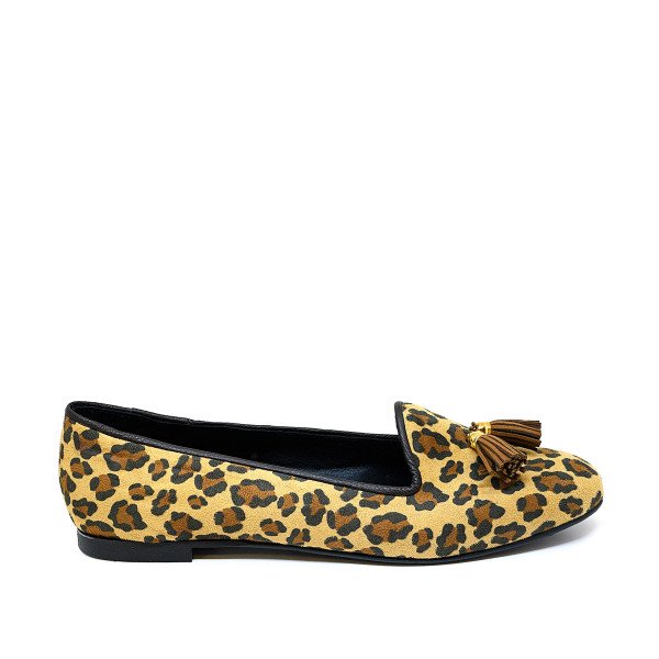 Bigshoes GA1158-20 Leather Moccasin Animal Print Bigshoes GA1158-20 Leather Moccasin Animal Print