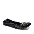 Bigshoes GA1243-01L Leather Ballerina Black