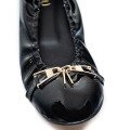 Bigshoes GA1243-01L Leather Ballerina Black
