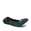 Bigshoes GA1243-19 Leather Ballerina Green