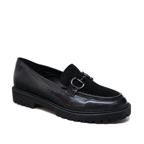 Bigshoes GA1244-01 Leather Moccasin Black Bigshoes GA1244-01 Leather Moccasin Black