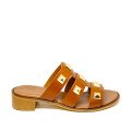 Bigshoes KL0069-01 Leather Mule Tan Bigshoes KL0069-01 Leather Mule Tan
