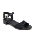 Bigshoes KL0070-01 Δερμάτινo Πέδιλο Μαύρο 5cm Bigshoes KL0070-01 Δερμάτινo Πέδιλο Μαύρο 5cm