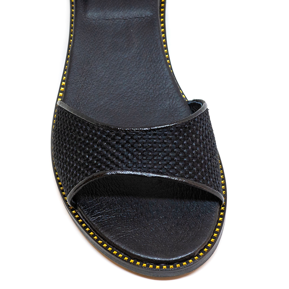 Bigshoes KL0070-01 Leather Sandal Black 5cm Bigshoes KL0070-01 Leather Sandal Black 5cm