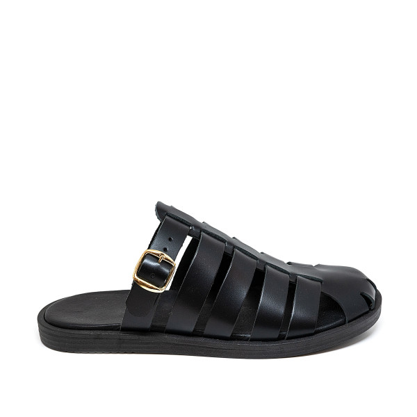 Bigshoes KL0062-01 Leather Mule Black Bigshoes KL0062-01 Leather Mule Black