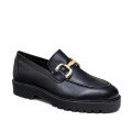 Bigshoes KL0705-01 Leather Moccasin Black