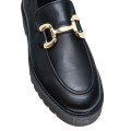 Bigshoes KL0705-01 Leather Moccasin Black