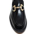 Bigshoes KL0805-01 Μοκασίνι Δερμάτινο Μαύρο