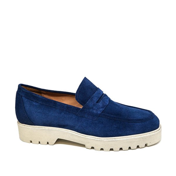 Bigshoes KL10701-12 Moccasin Leather Blue Bigshoes KL10701-12 Moccasin Leather Blue