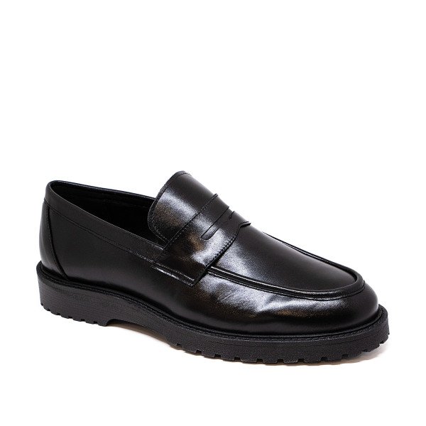 Bigshoes KL10705-01 Leather Moccasin Black Bigshoes KL10705-01 Leather Moccasin Black
