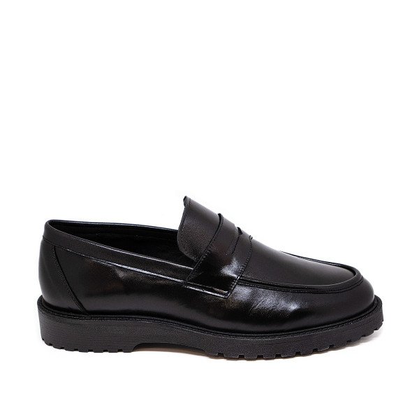 Bigshoes KL10705-01 Leather Moccasin Black Bigshoes KL10705-01 Leather Moccasin Black