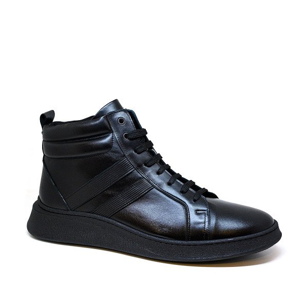 Bigshoes KL20255-01 Leather Casual Boot Black Bigshoes KL20255-01 Leather Casual Boot Black