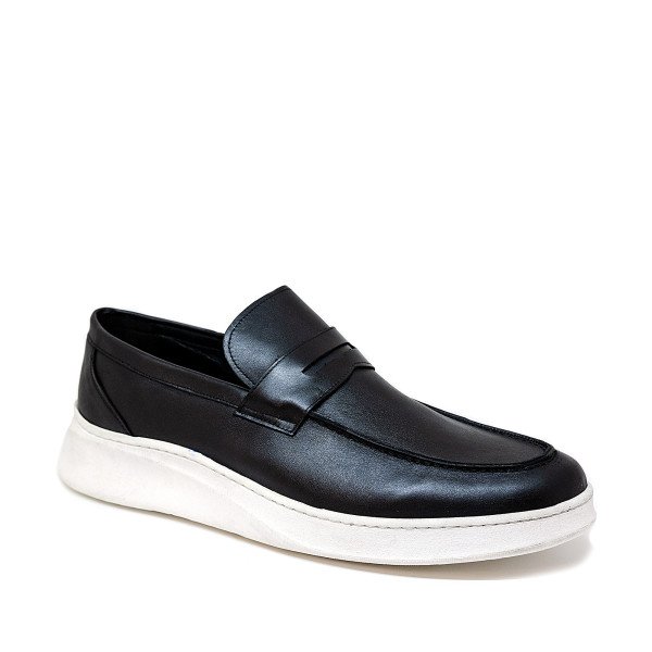 Bigshoes KL32701-01 Leather Moccasin Black Bigshoes KL32701-01 Leather Moccasin Black