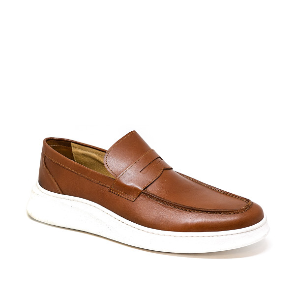 Bigshoes KL32701-09 Tan Leather Moccasin Bigshoes KL32701-09 Tan Leather Moccasin