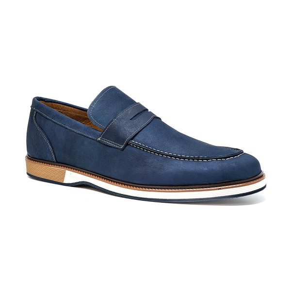 Bigshoes KL37301-18 Leather Casual Blue Bigshoes KL37301-18 Leather Casual Blue