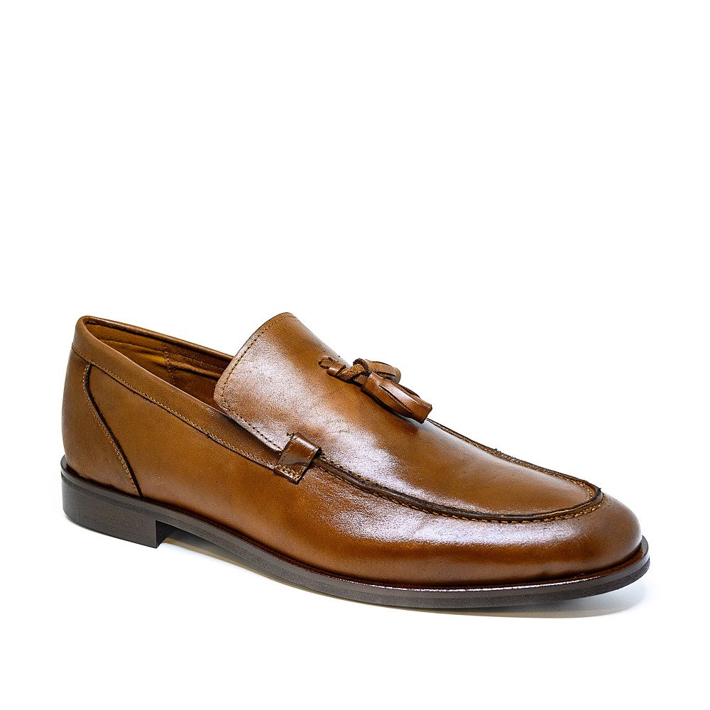 Bigshoes KL37302-09 Leather Moccasin Tan Bigshoes KL37302-09 Leather Moccasin Tan