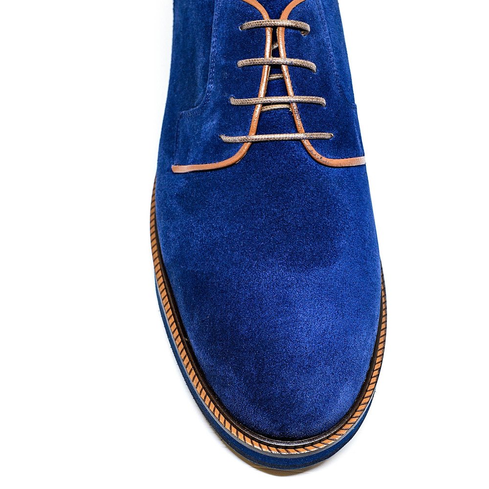 Bigshoes KL37740-18 Leather Dress Blue Bigshoes KL37740-18 Leather Dress Blue