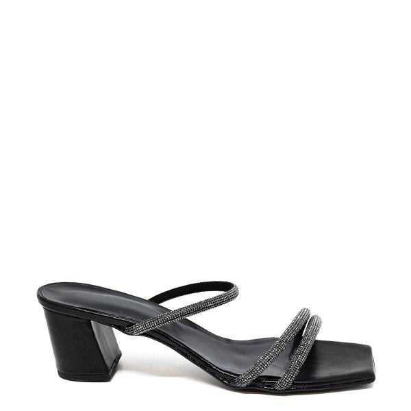 Bigshoes MX22133-01 Leather Sandal Black 7.5cm Bigshoes MX22133-01 Leather Sandal Black 7.5cm