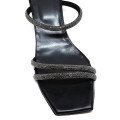 Bigshoes MX22133-01 Leather Sandal Black 7.5cm