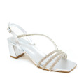 Bigshoes MX22134-04 Leather Sandal Silver 5cm Bigshoes MX22134-04 Leather Sandal Silver 5cm