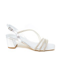 Bigshoes MX22134-04 Leather Sandal Silver 5cm Bigshoes MX22134-04 Leather Sandal Silver 5cm