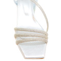 Bigshoes MX22134-04 Leather Sandal Silver 5cm Bigshoes MX22134-04 Leather Sandal Silver 5cm